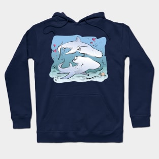 Hammerhead Couple (Color) Hoodie